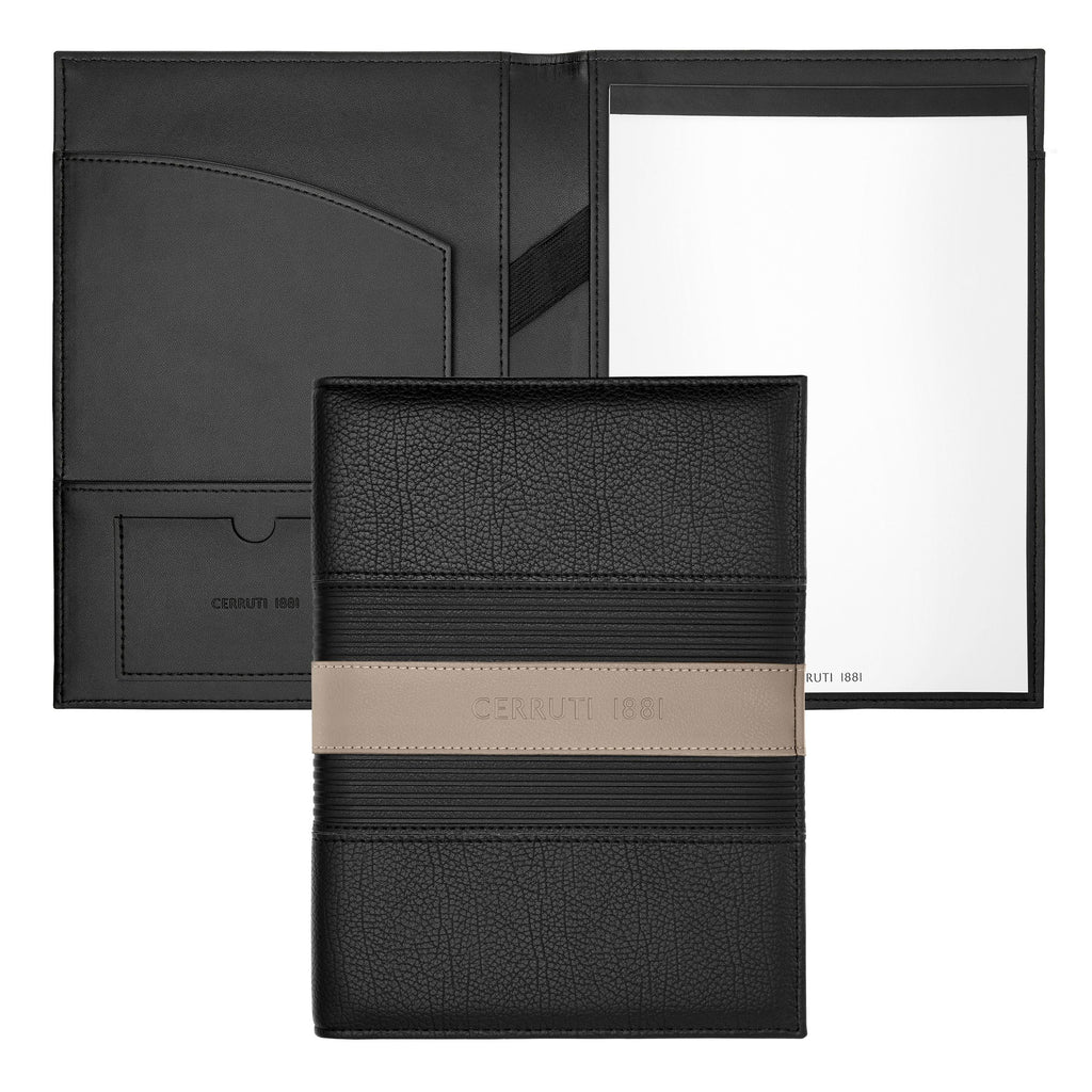 Folder A5 Delano Taupe &amp; Black