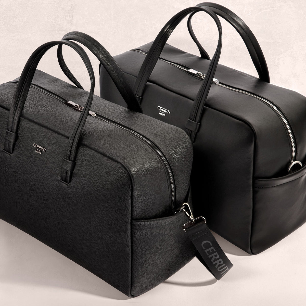Travel bag Paxton Black Grained