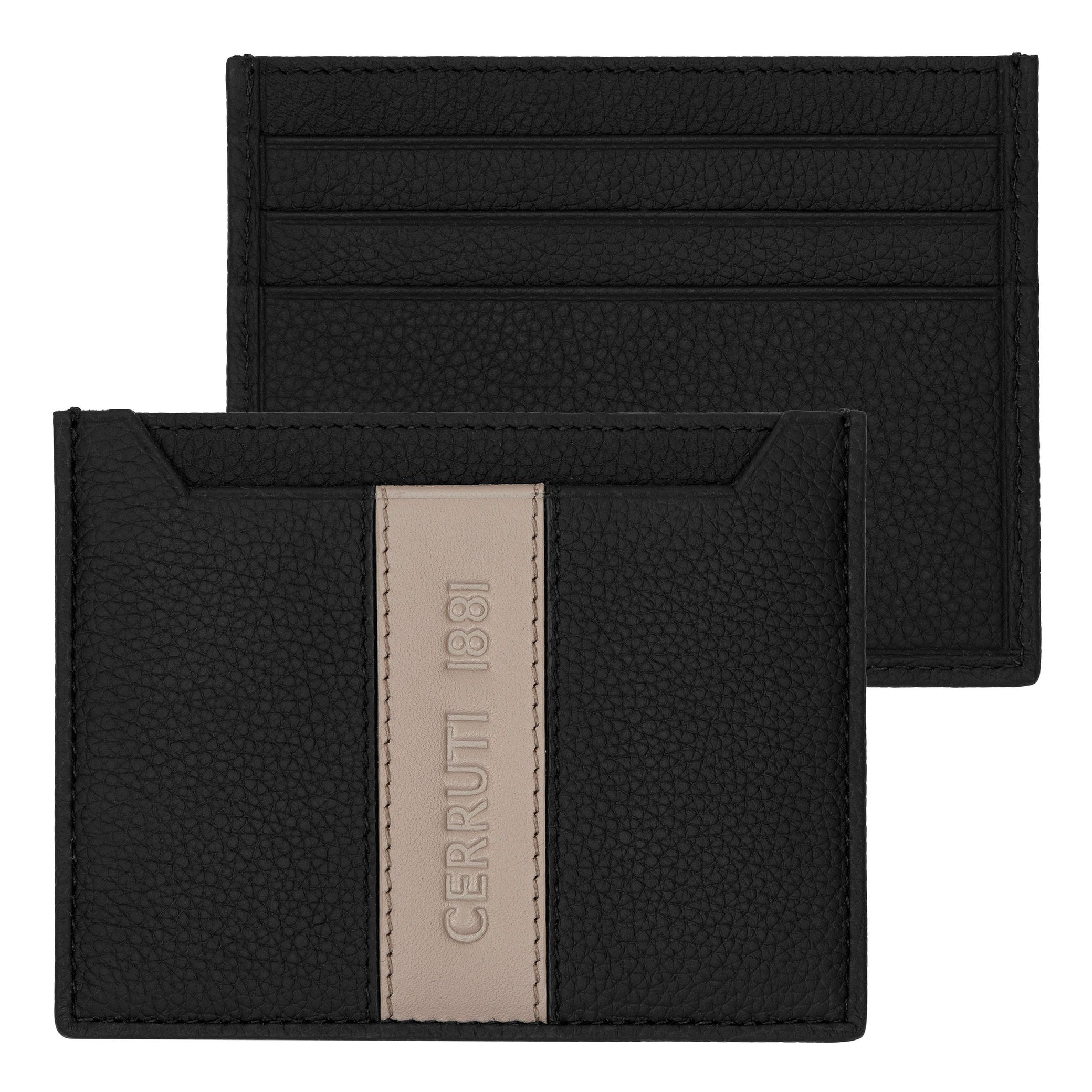 Card holder Delano Taupe &amp; Black