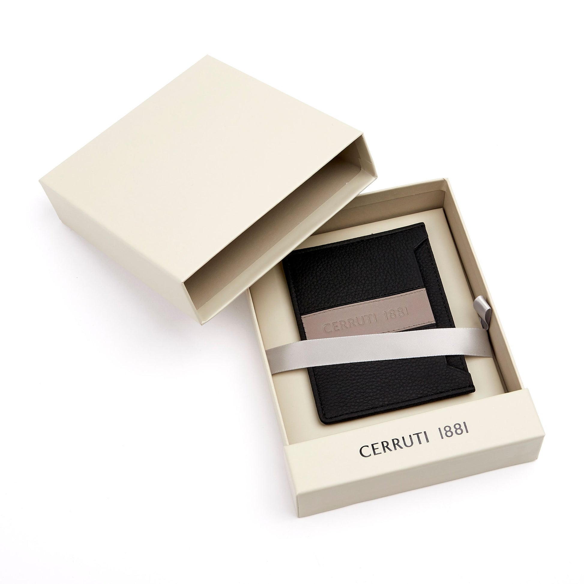 Card holder Delano Taupe &amp; Black