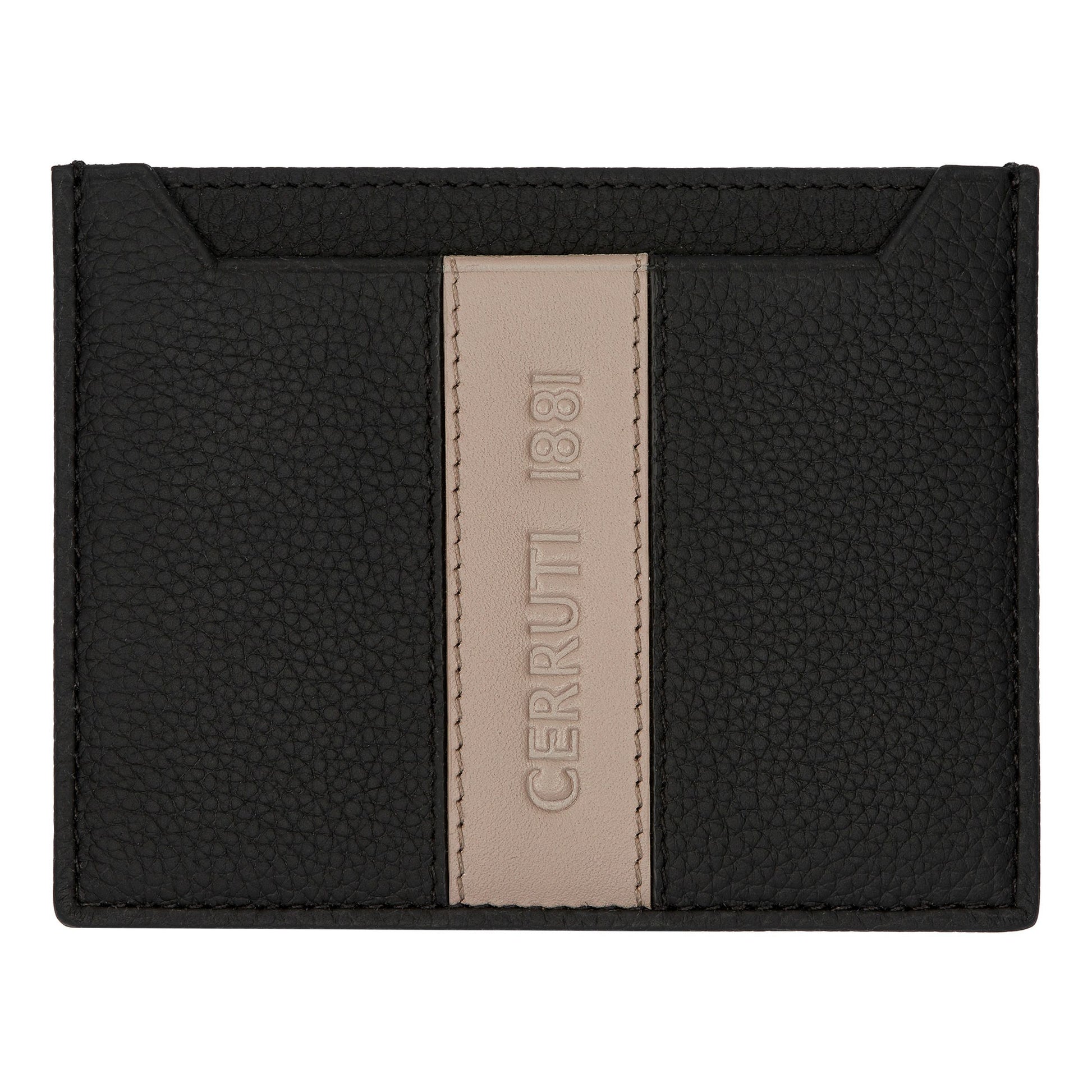 Card holder Delano Taupe &amp; Black