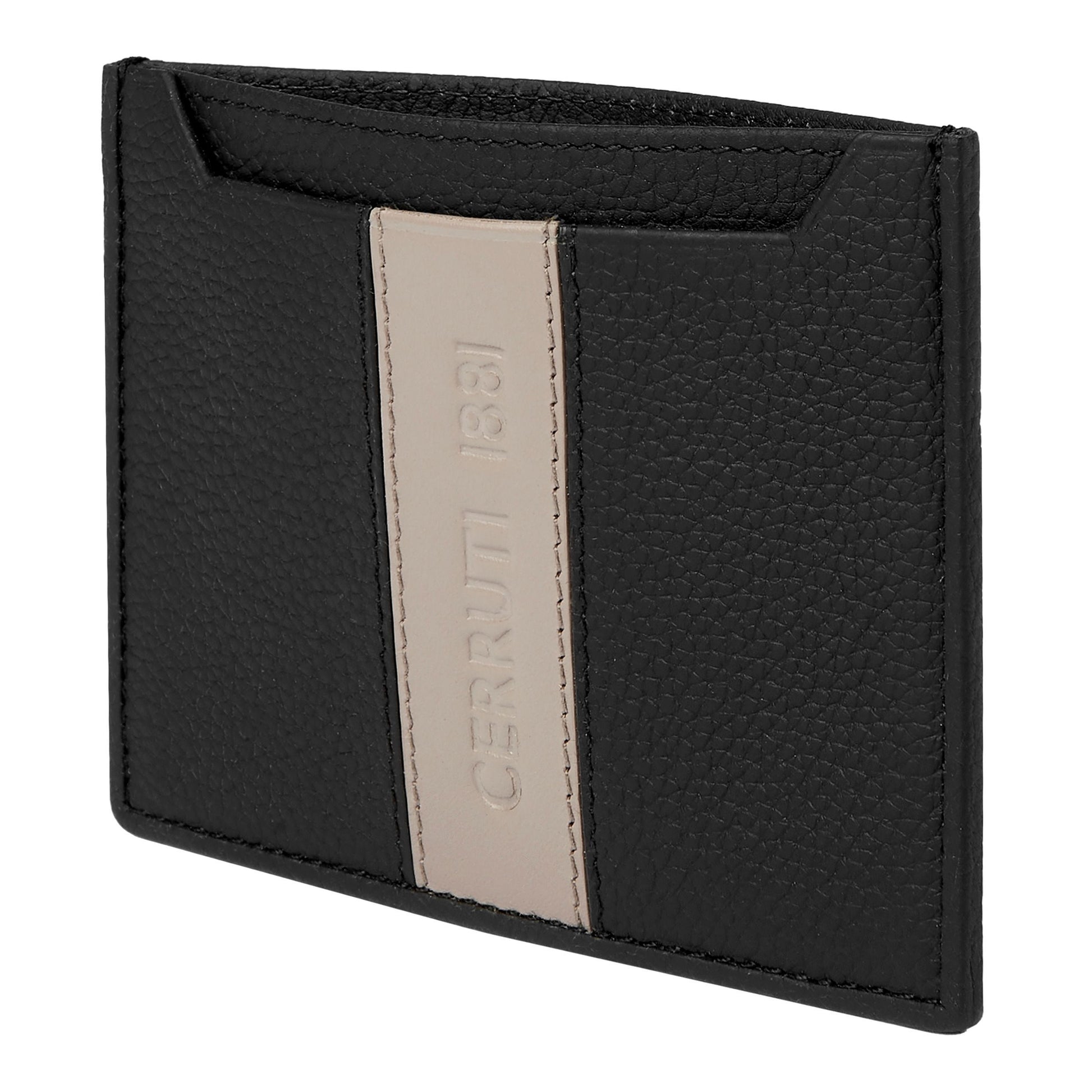 Card holder Delano Taupe &amp; Black