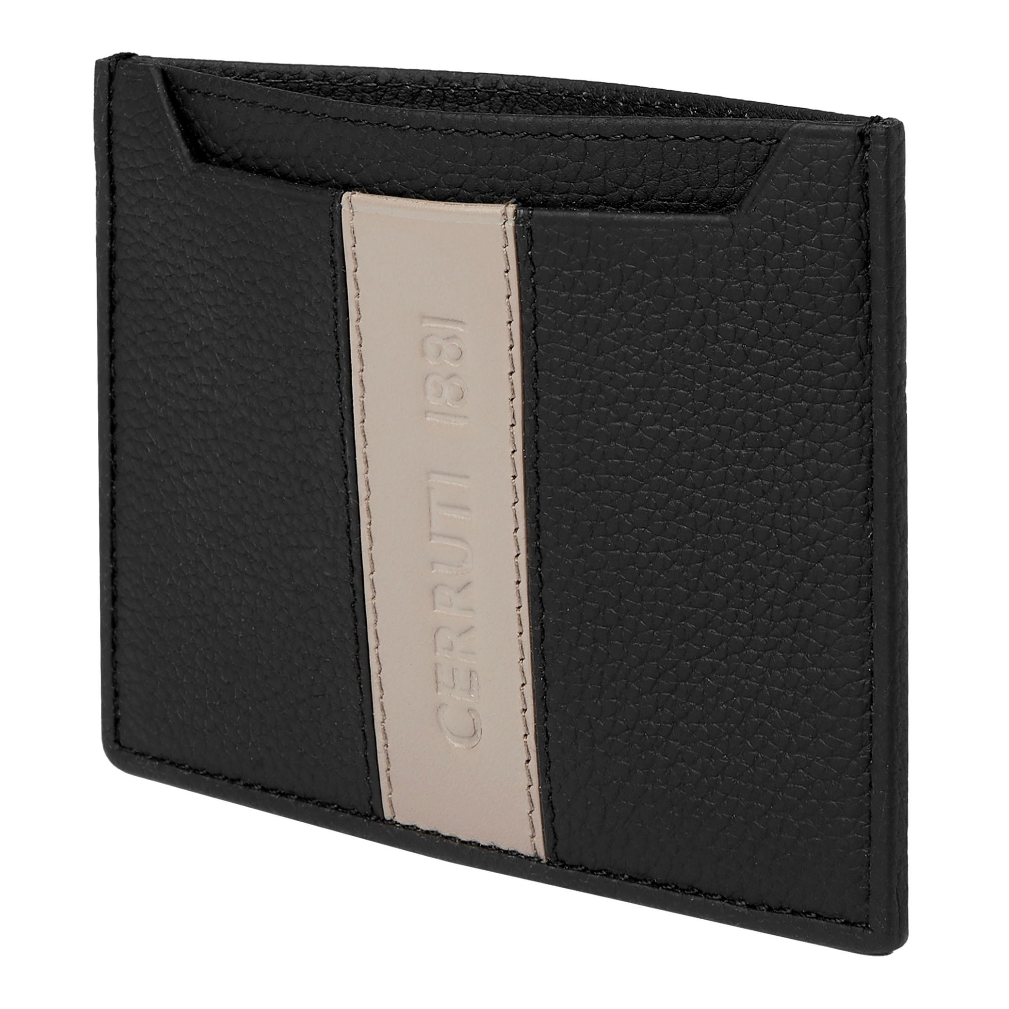 Card holder Delano Taupe &amp; Black