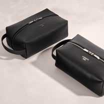 Toiletry Bag Paxton Black Grained