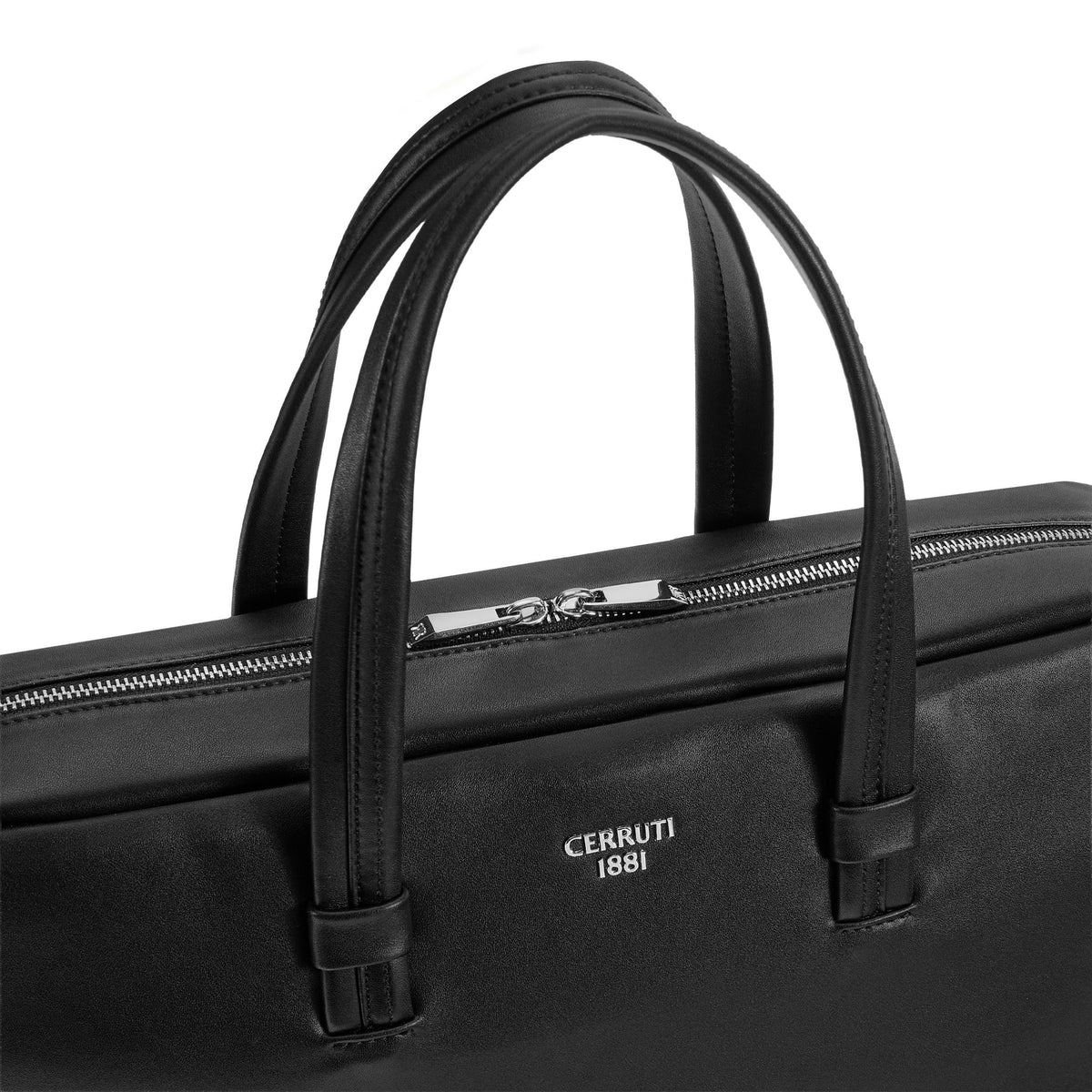 Document bag Paxton Black Smooth