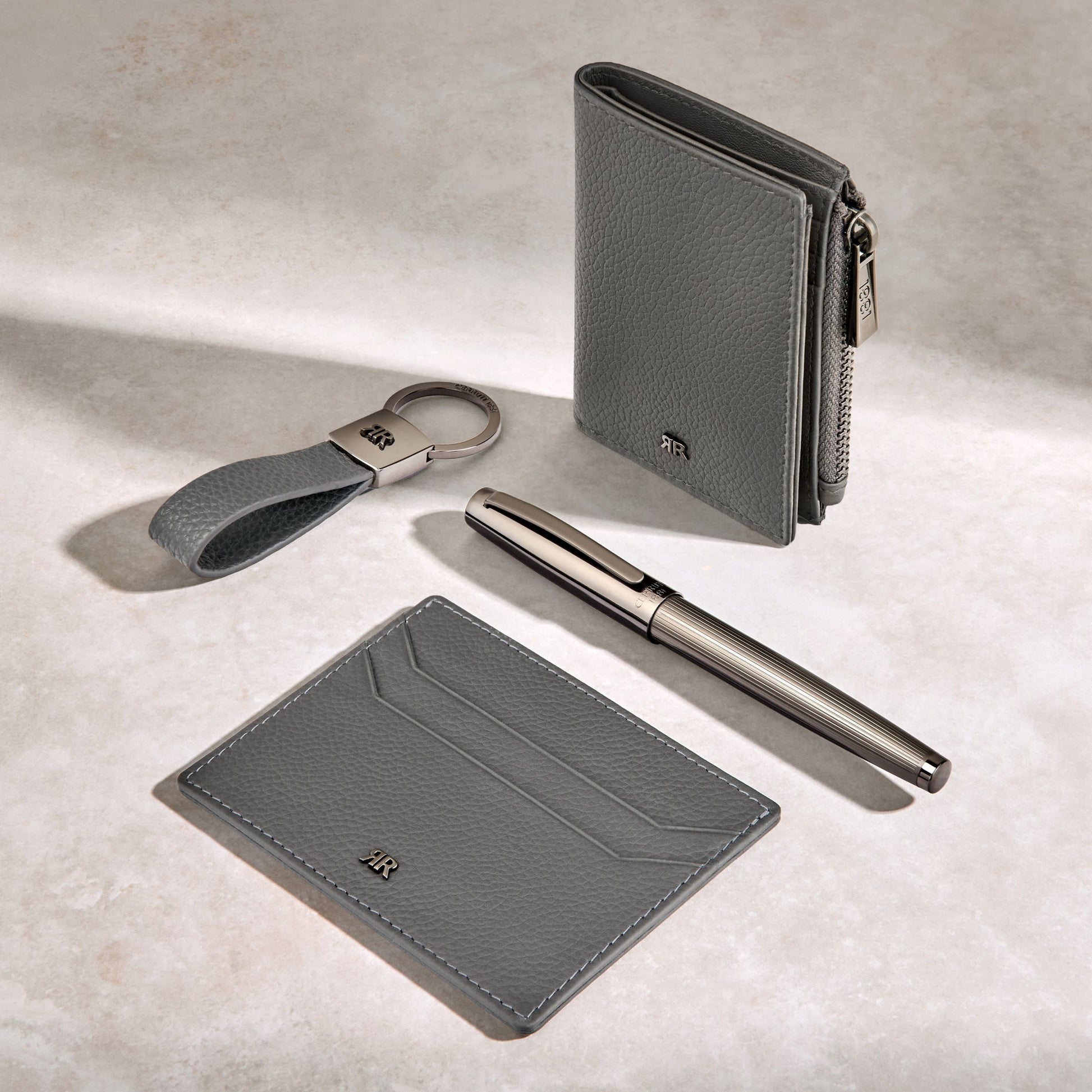 Folding card holder Jefferson Grey