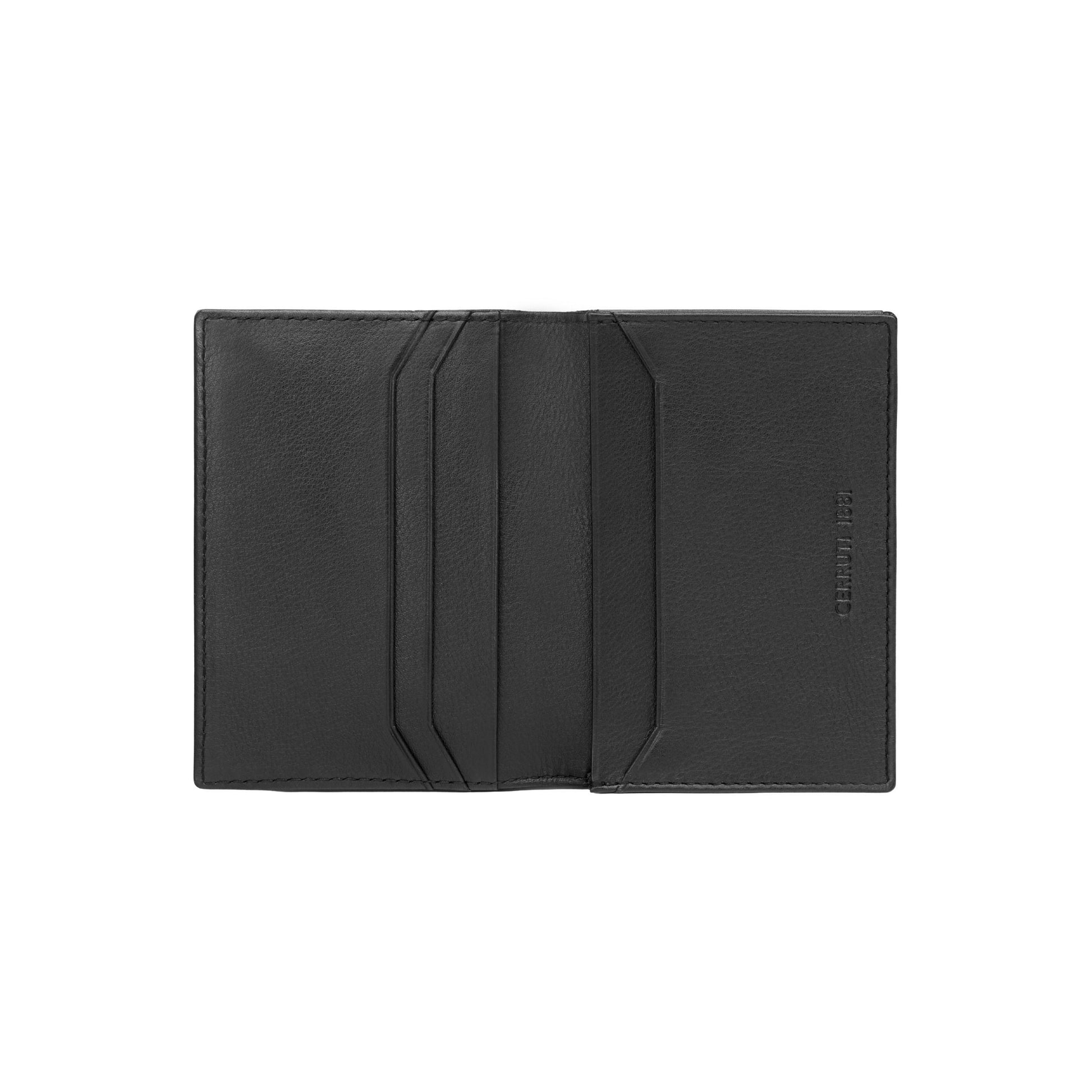 Card holder with flap Islington Black