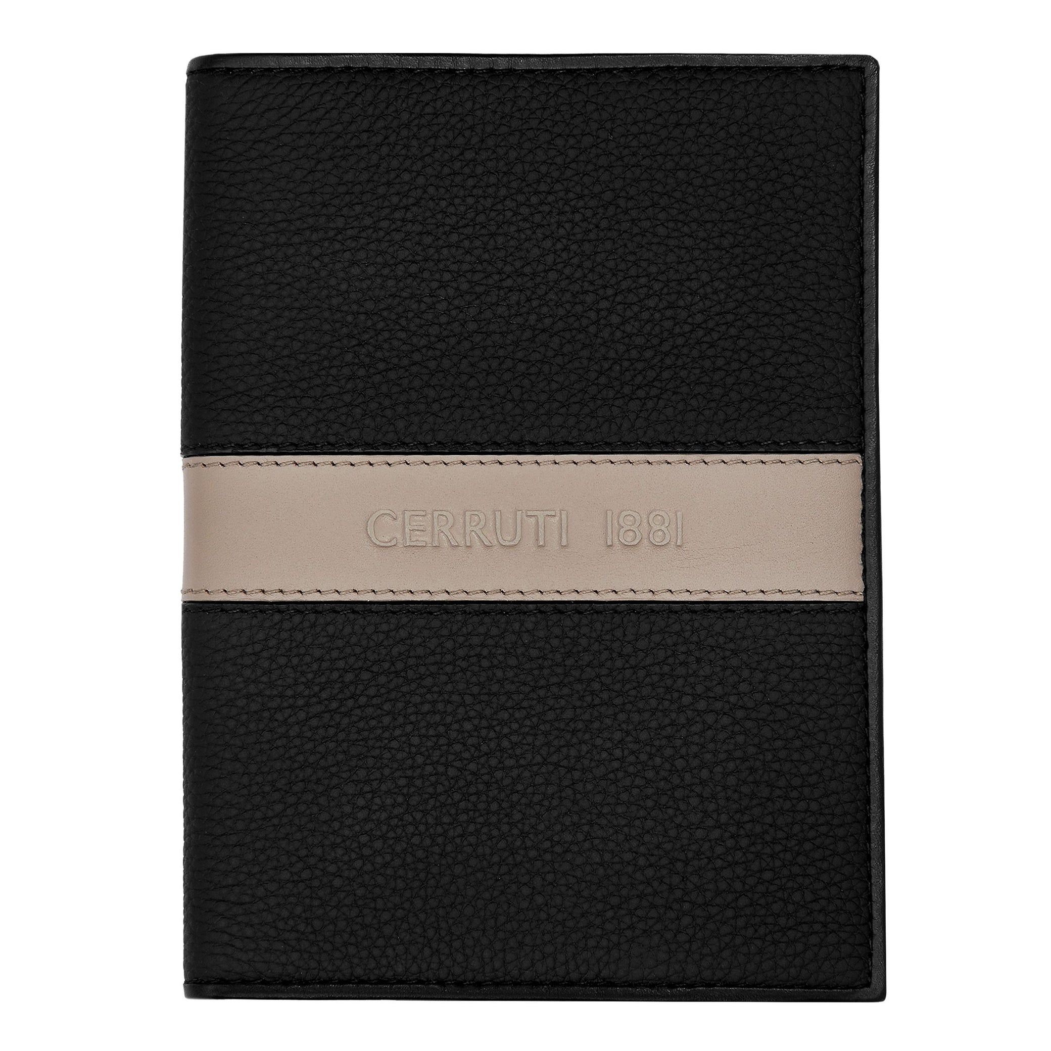 Passport holder Delano Taupe &amp; Black