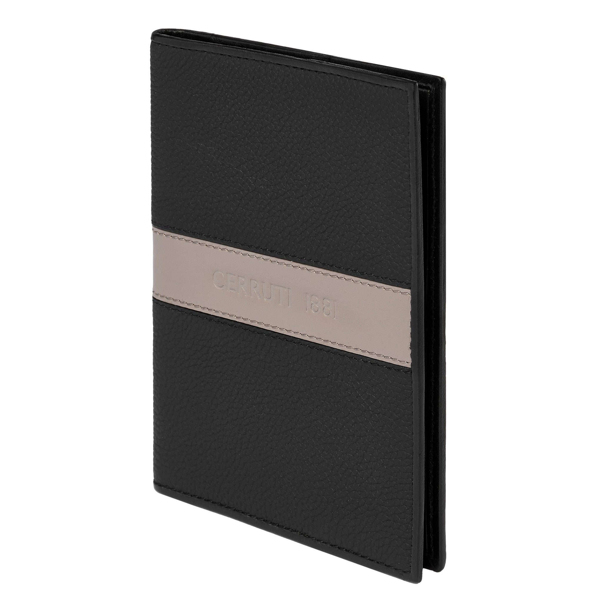 Passport holder Delano Taupe &amp; Black
