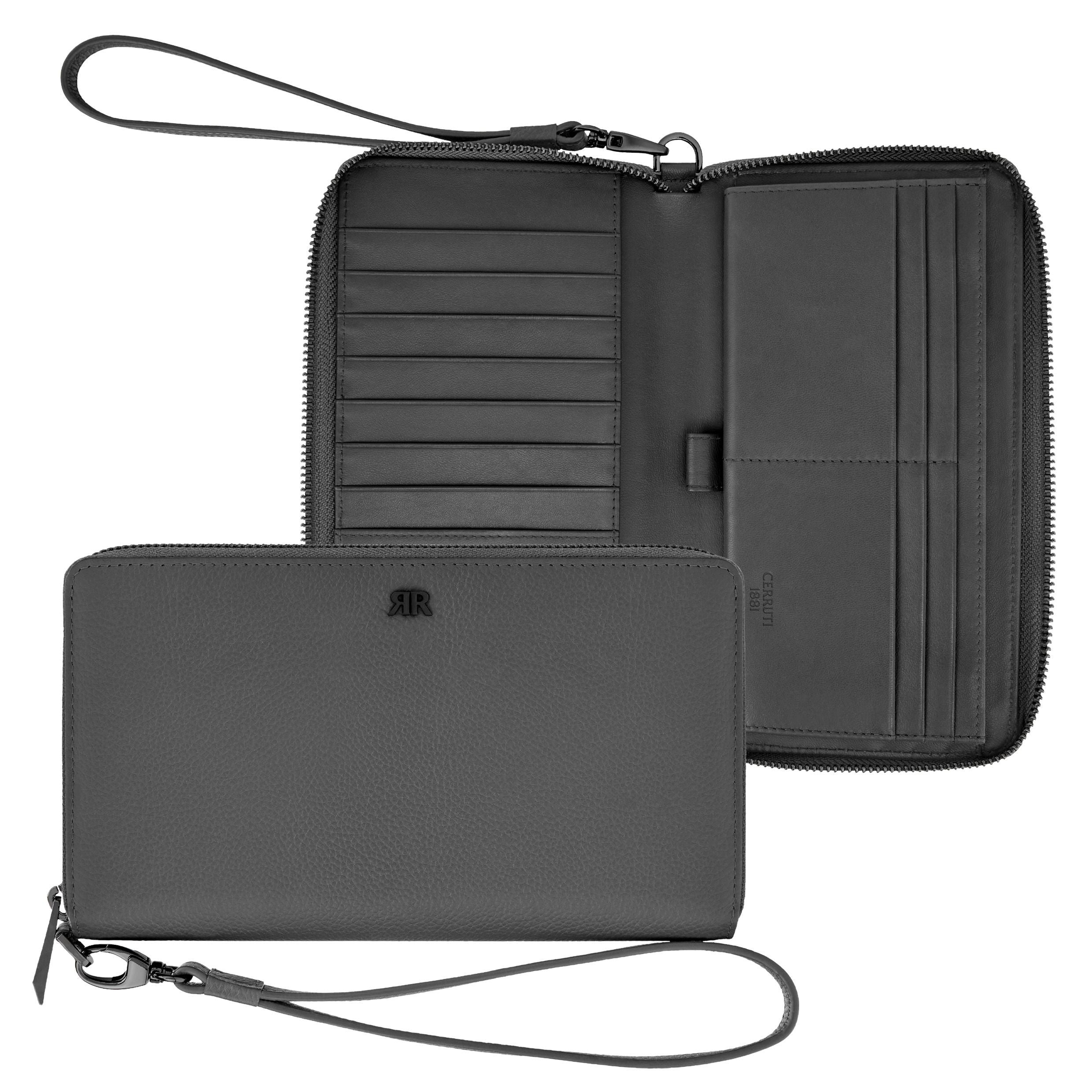 Folding card holder Jefferson Grey – CERRUTI