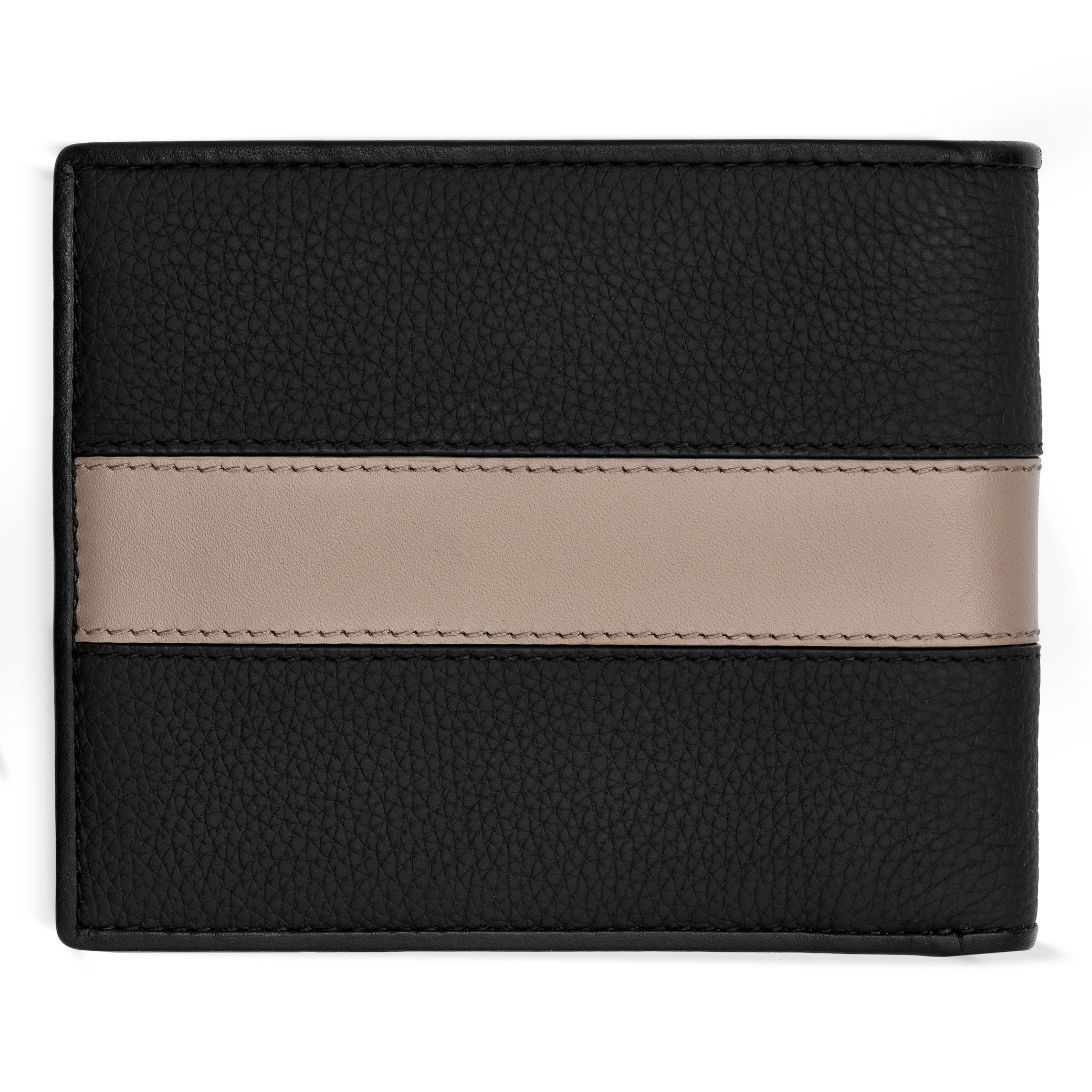 Card wallet Delano Taupe &amp; Black