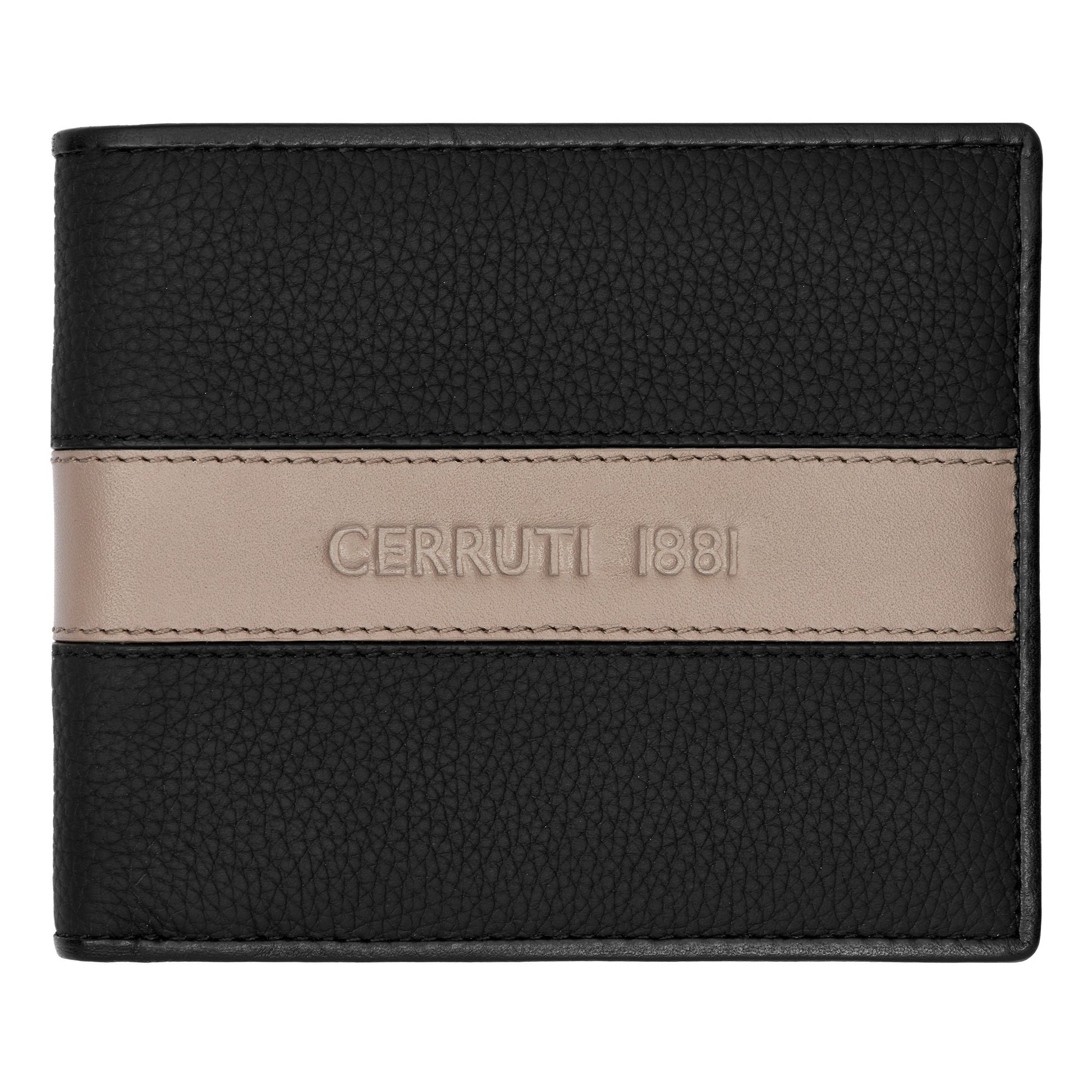 Card wallet Delano Taupe &amp; Black