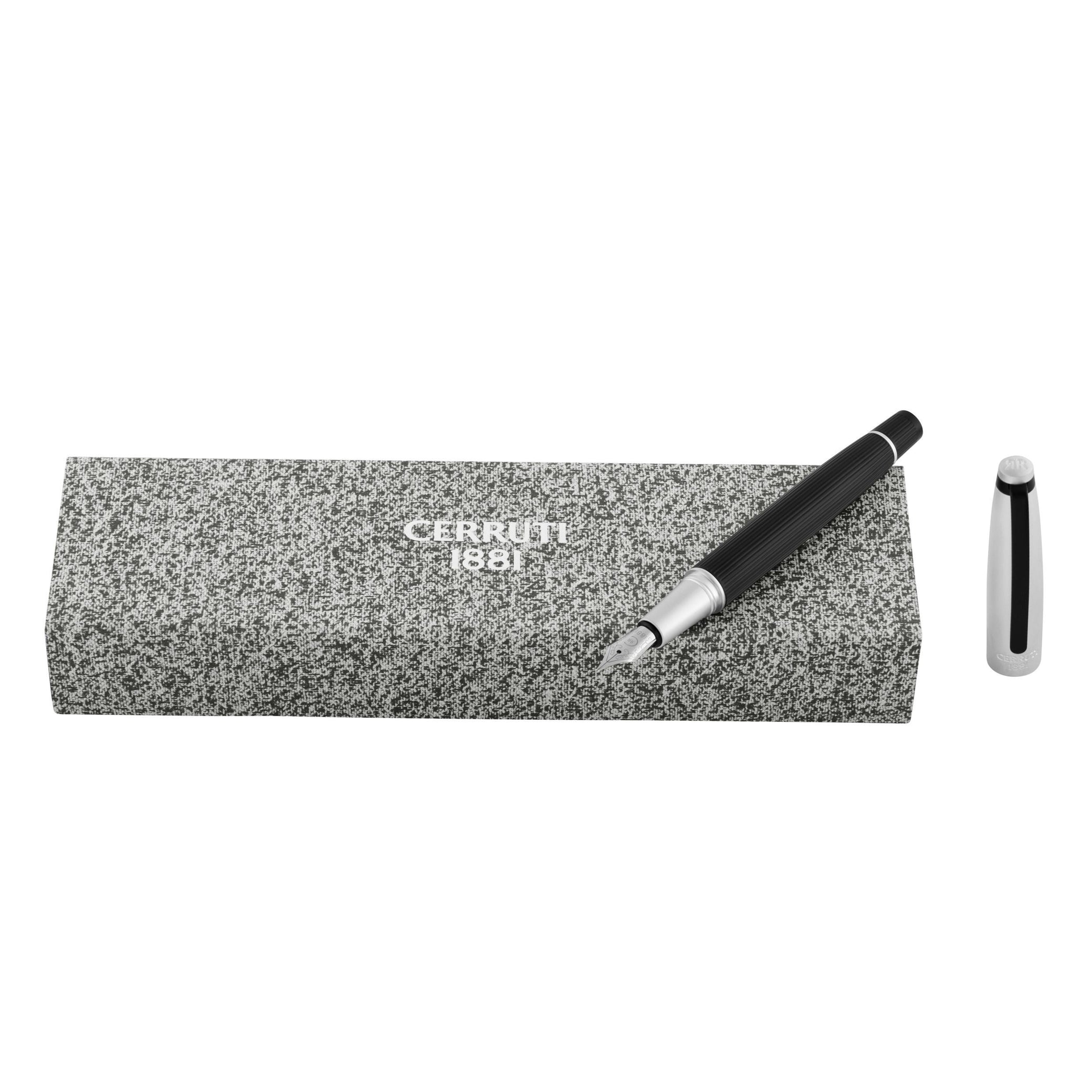 Fountain pen Benson Black &amp; Chrome