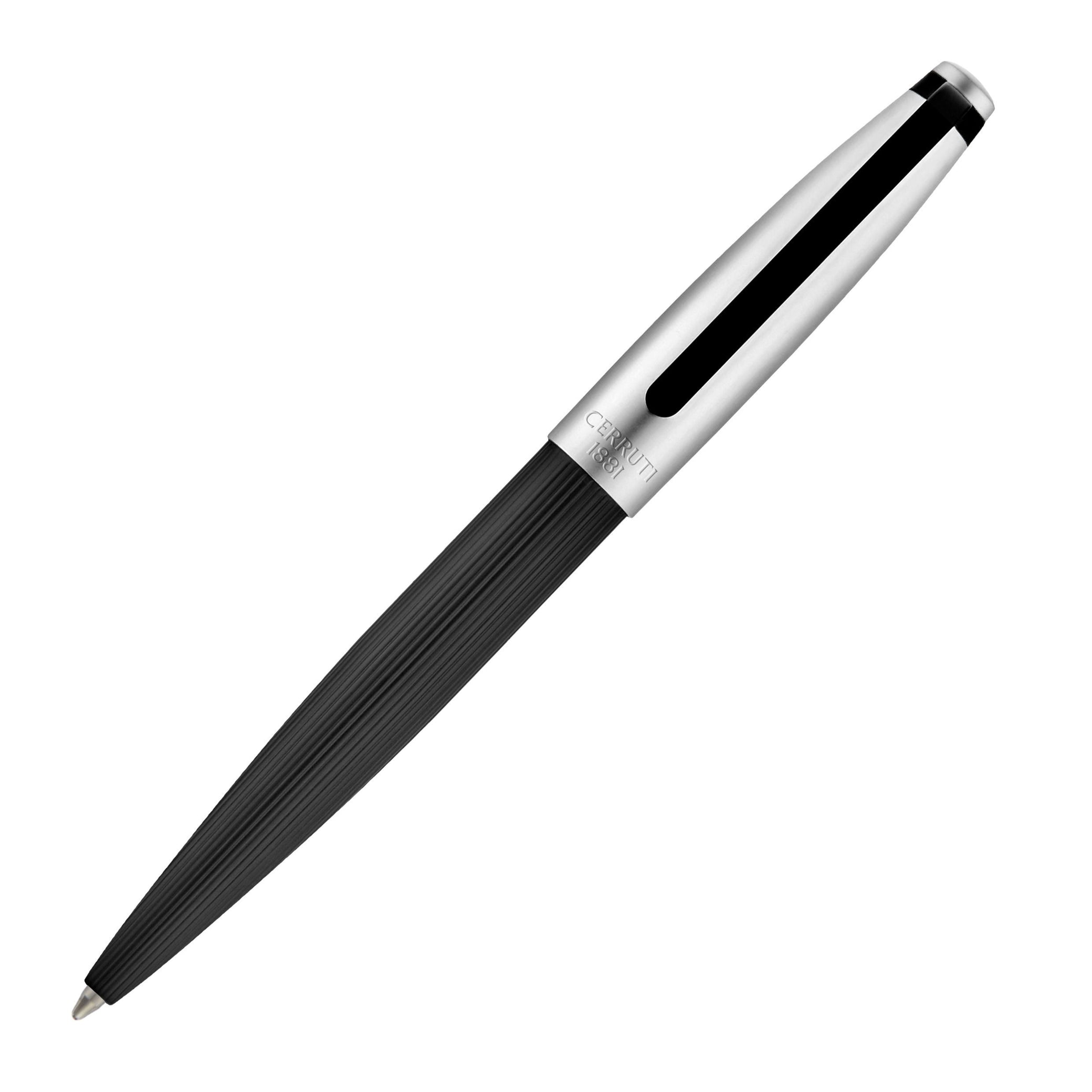 Stylo bille Benson Noir &amp; Chrome