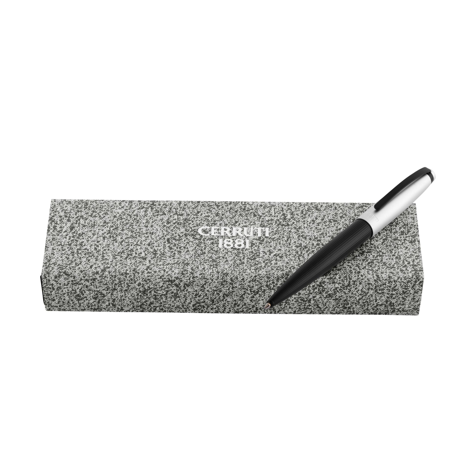Stylo bille Benson Noir &amp; Chrome