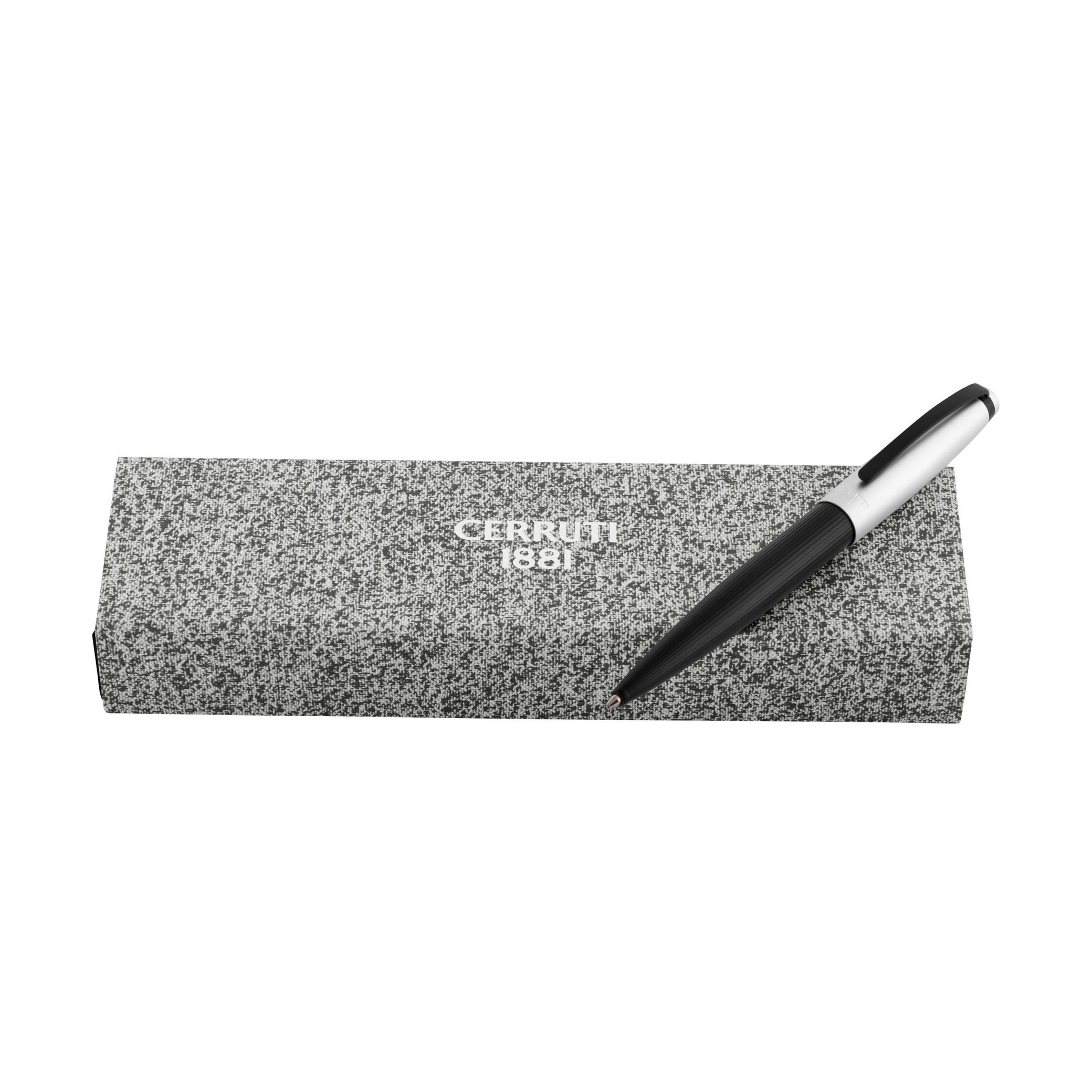 Stylo bille Benson Noir &amp; Chrome