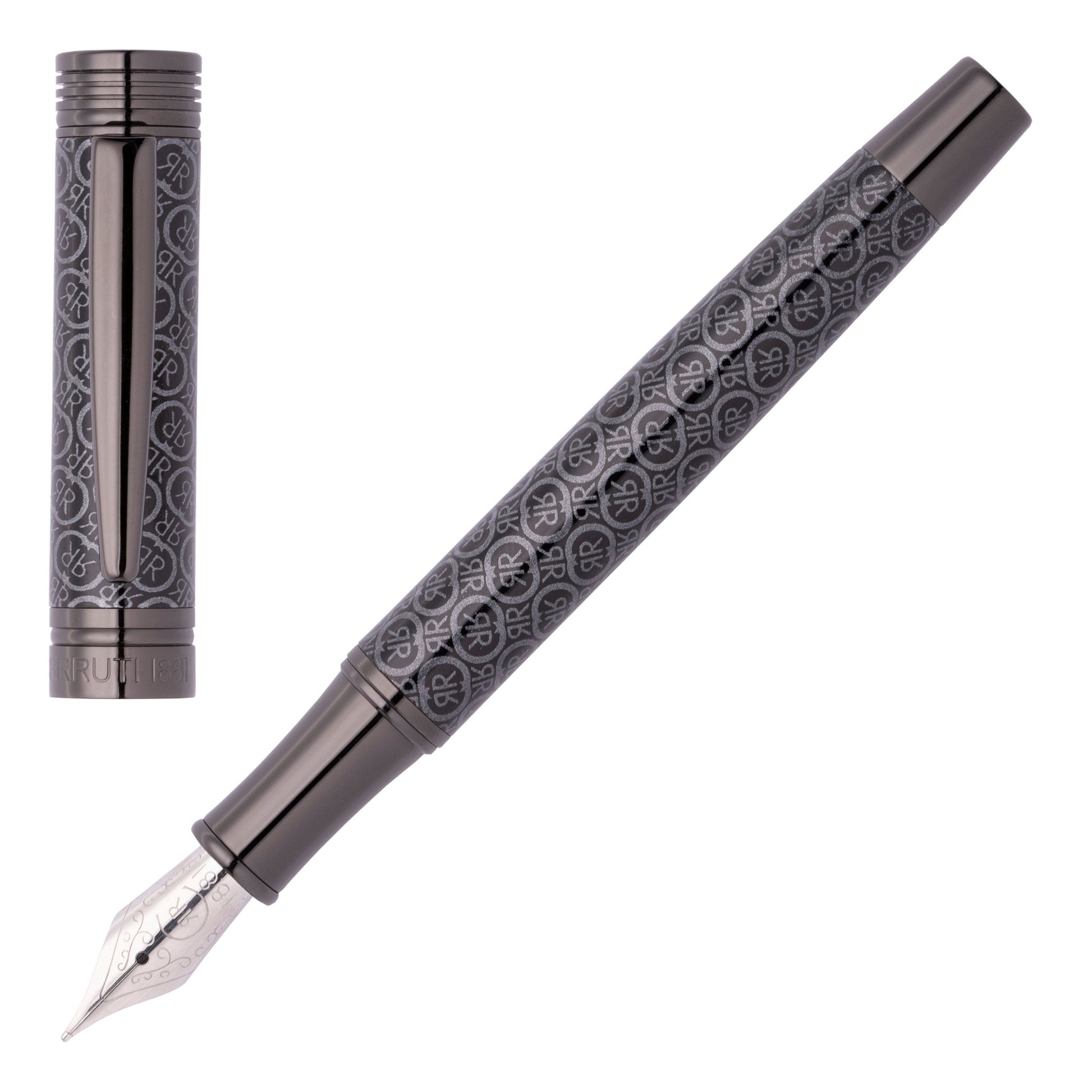 Stylo-plume Logomania Gris