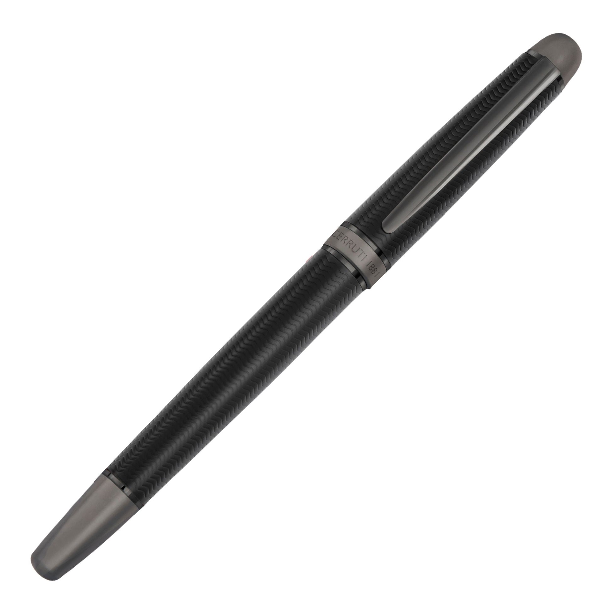 Stylo-plume Holborn noir et gris métallisé