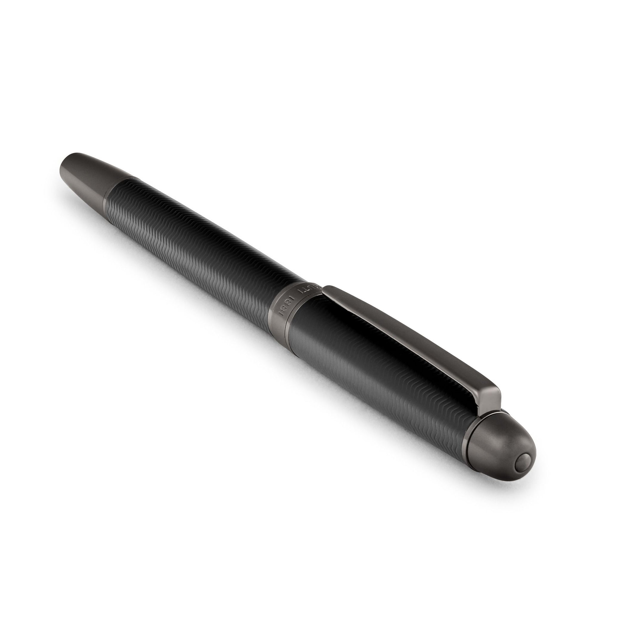 Stylo-plume Holborn noir et gris métallisé
