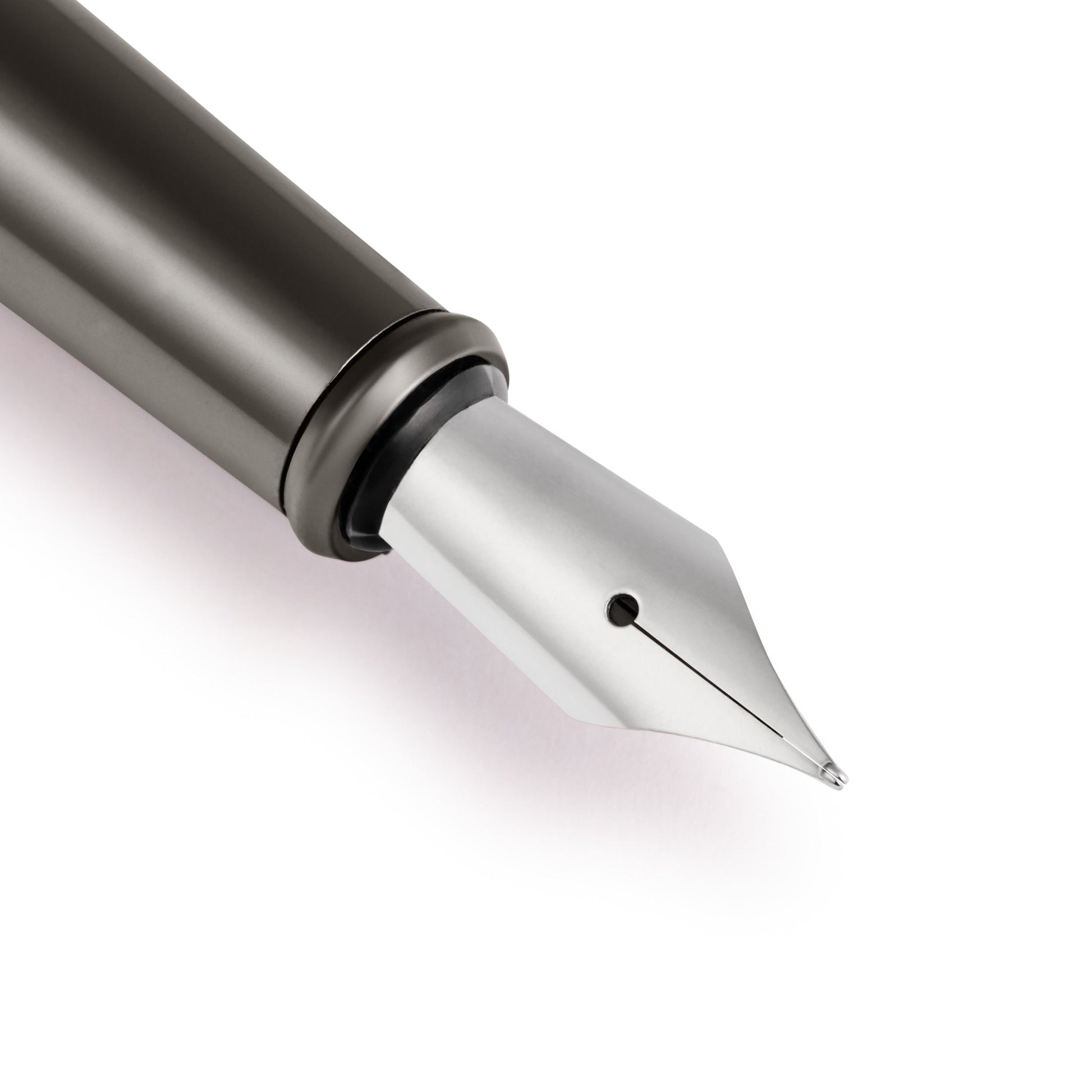 Stylo-plume Holborn noir et gris métallisé