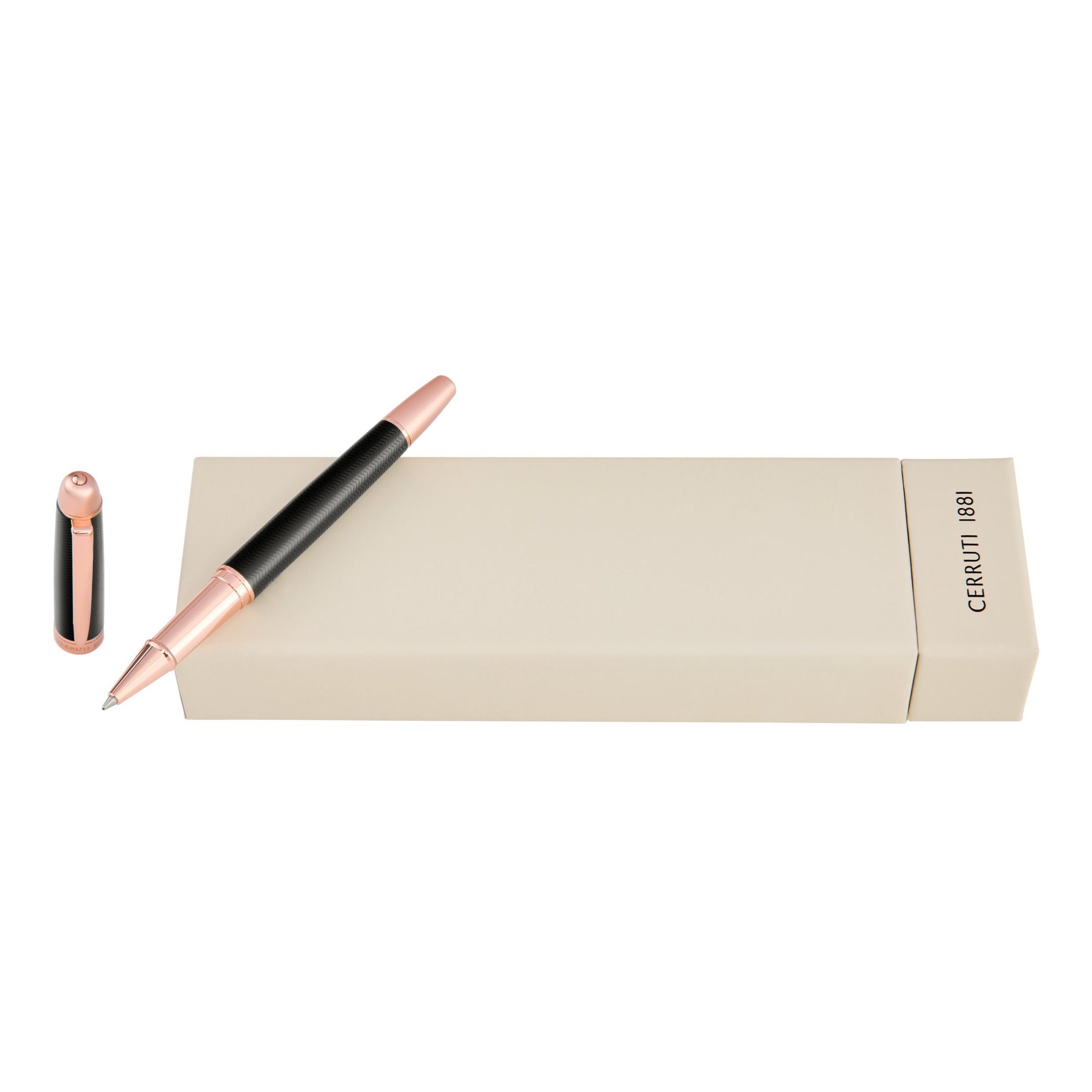 Rollerball pen Holborn Black &amp; Rosegold