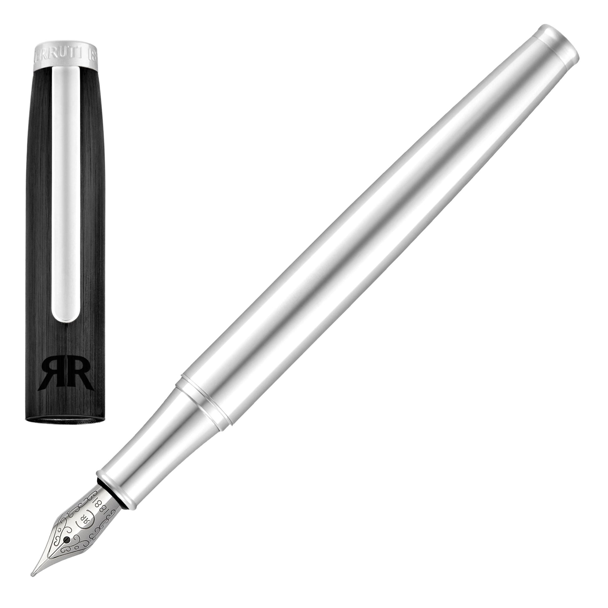 Fountain pen Rivington Black &amp; Chrome