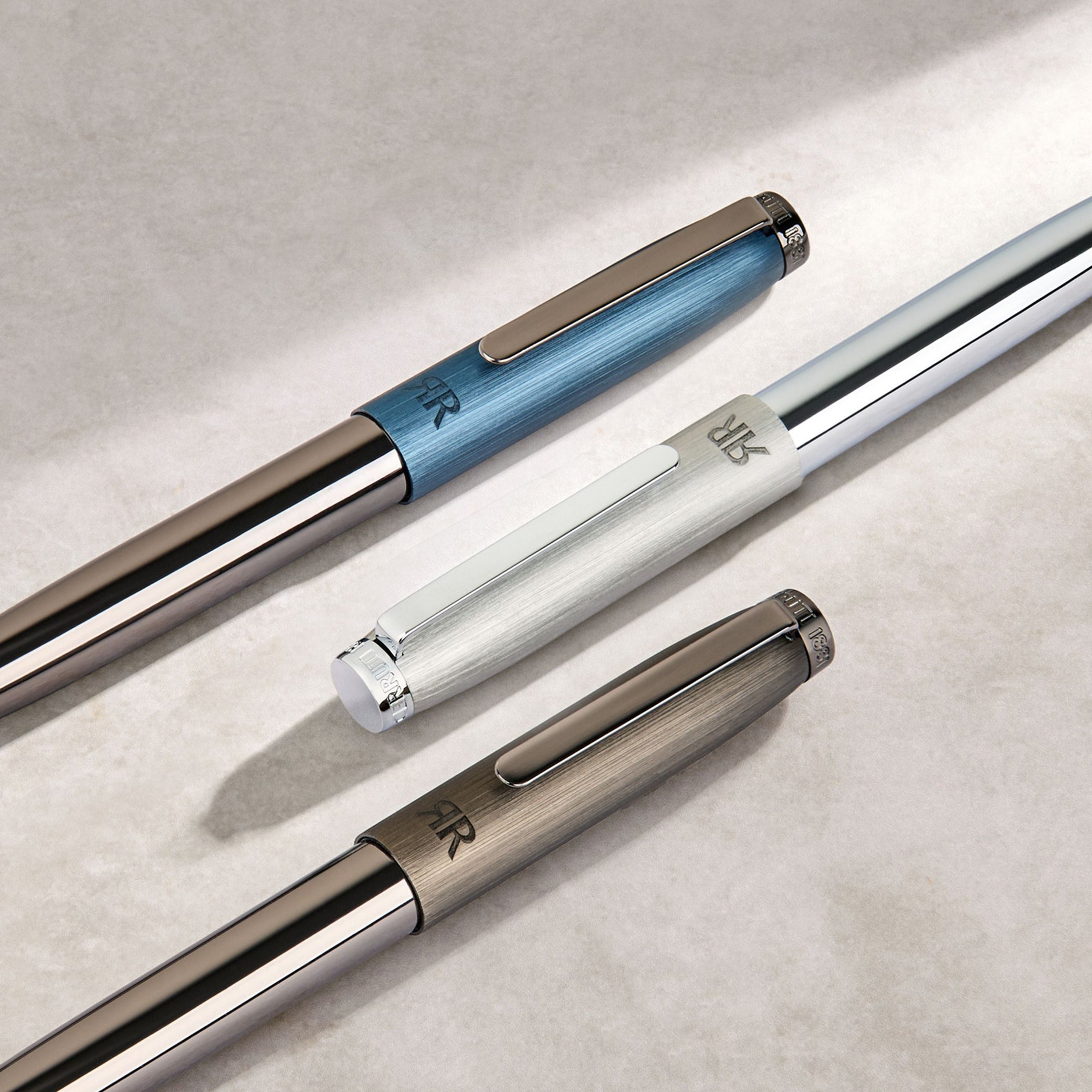 Stylo bille Rivington Bleu marine et bronze
