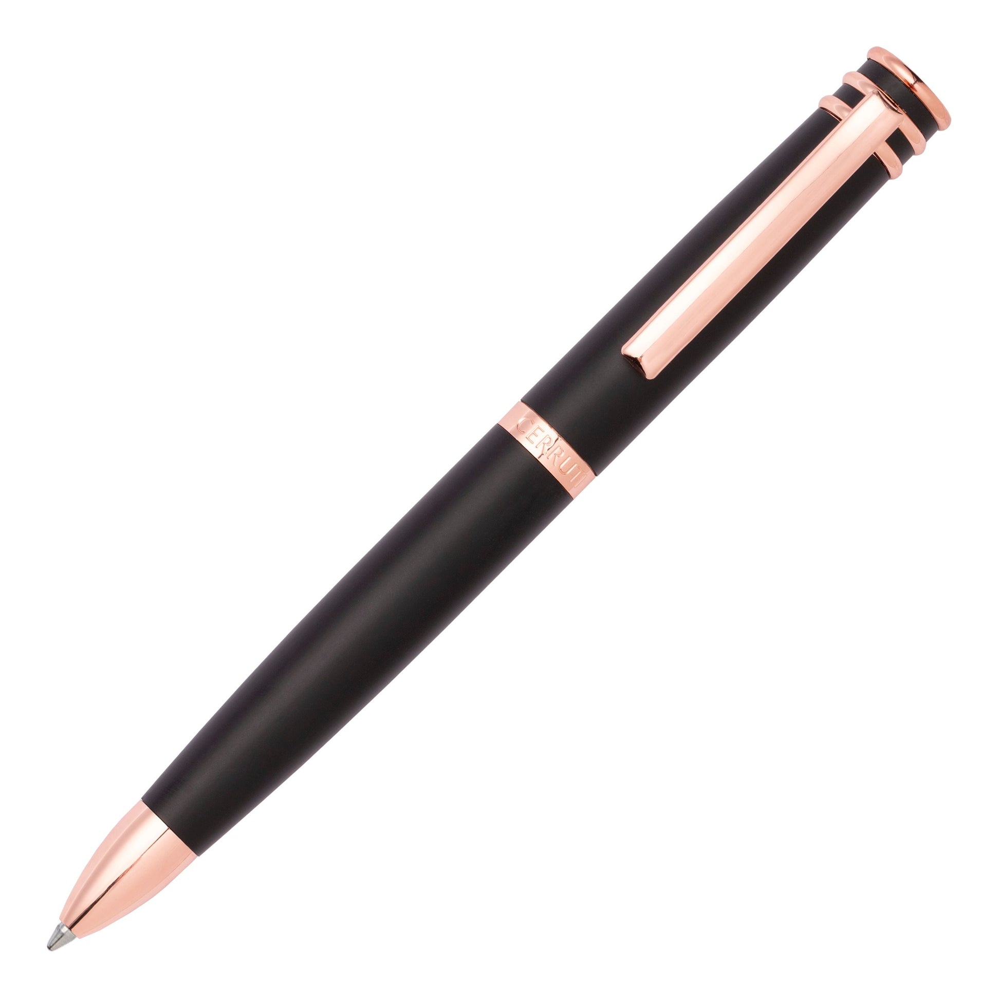 Stylo bille Austin Noir/or rose
