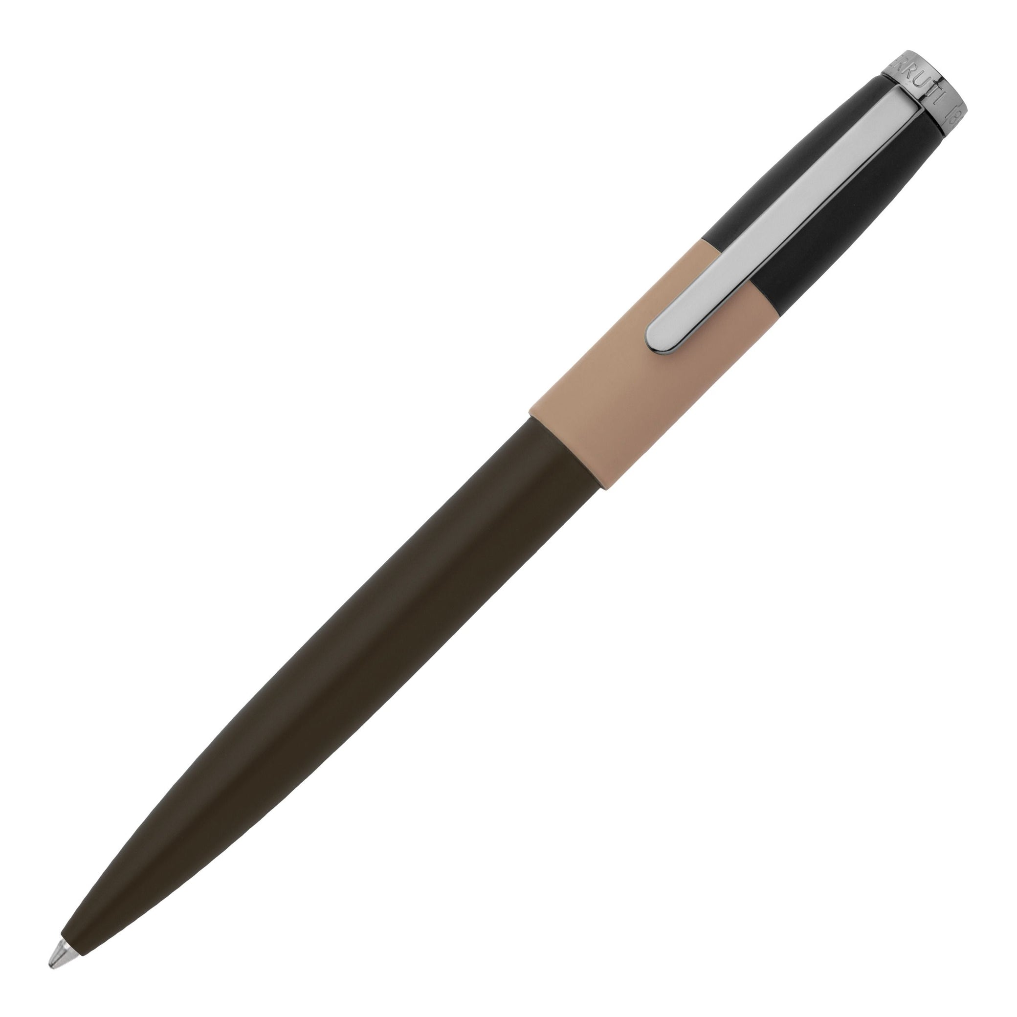 Stylo à bille Brique Beige Kaki Noir
