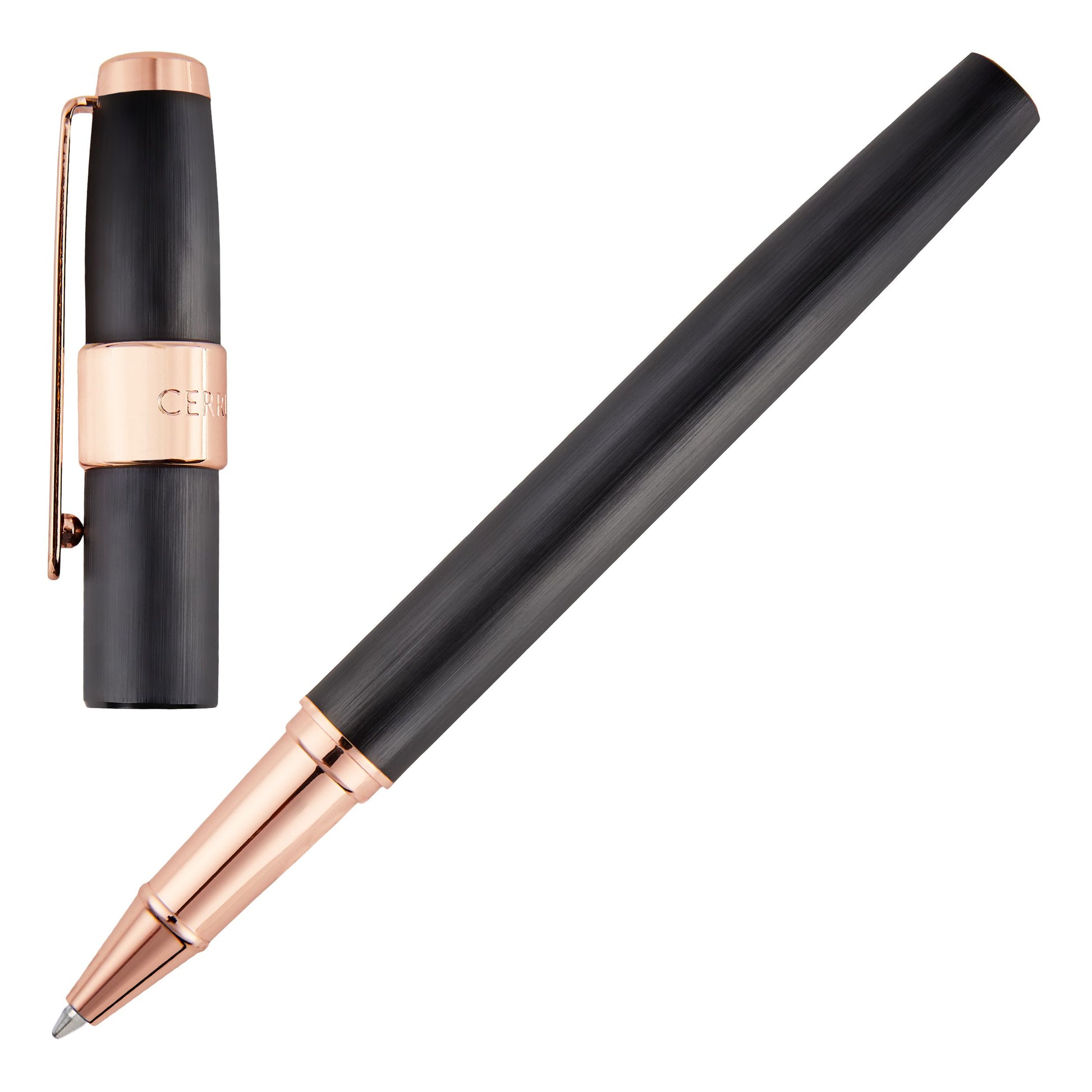 Rollerball pen Block Brushed Black
