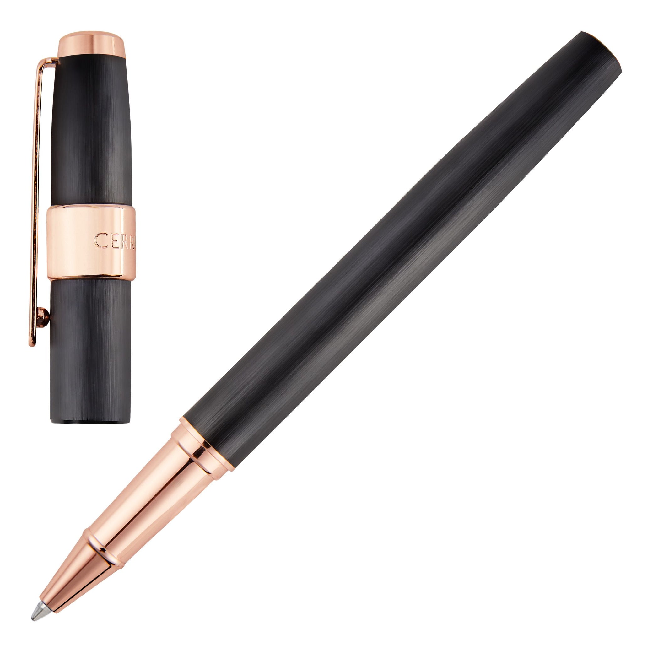 Rollerball pen Block Brushed Black