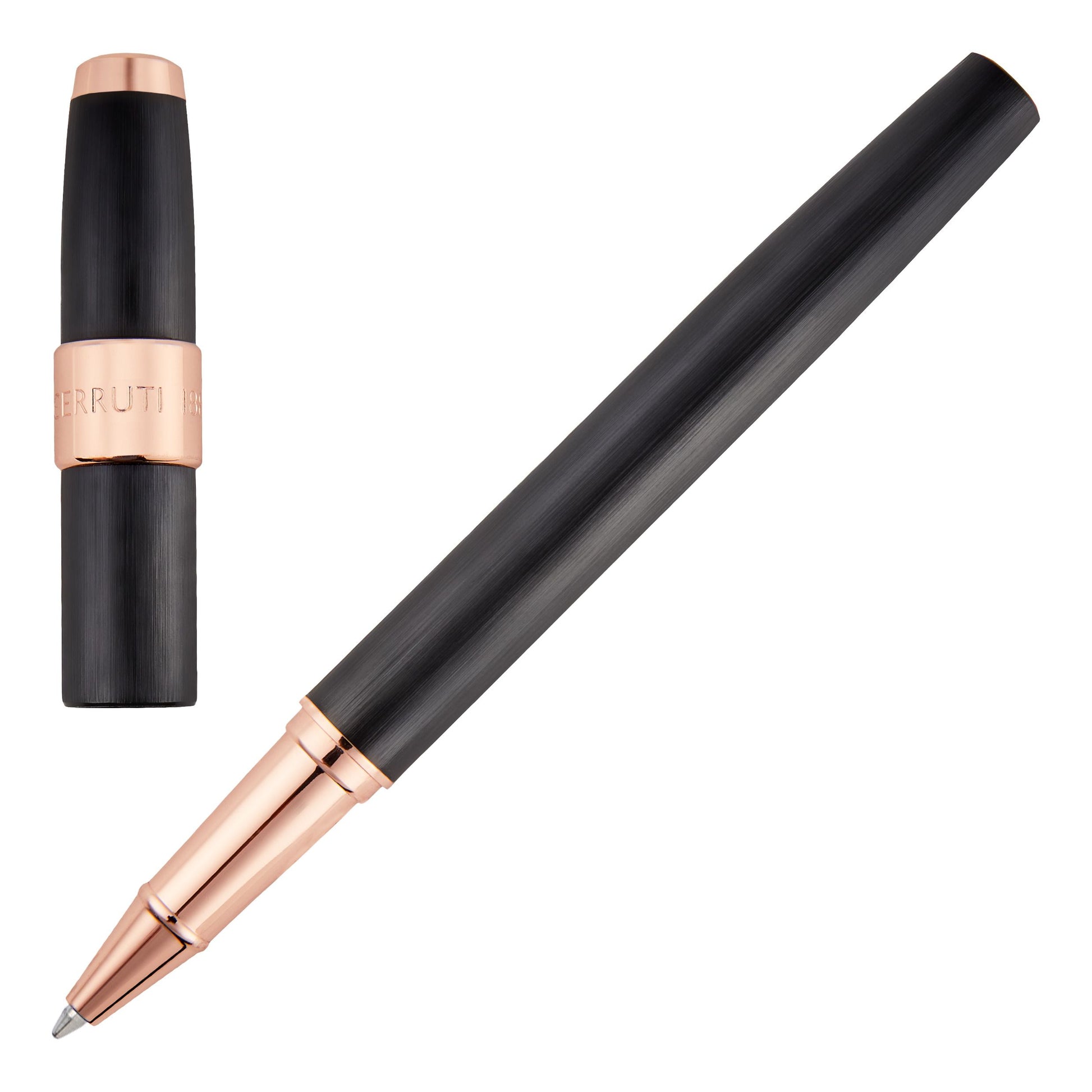 Rollerball pen Block Brushed Black