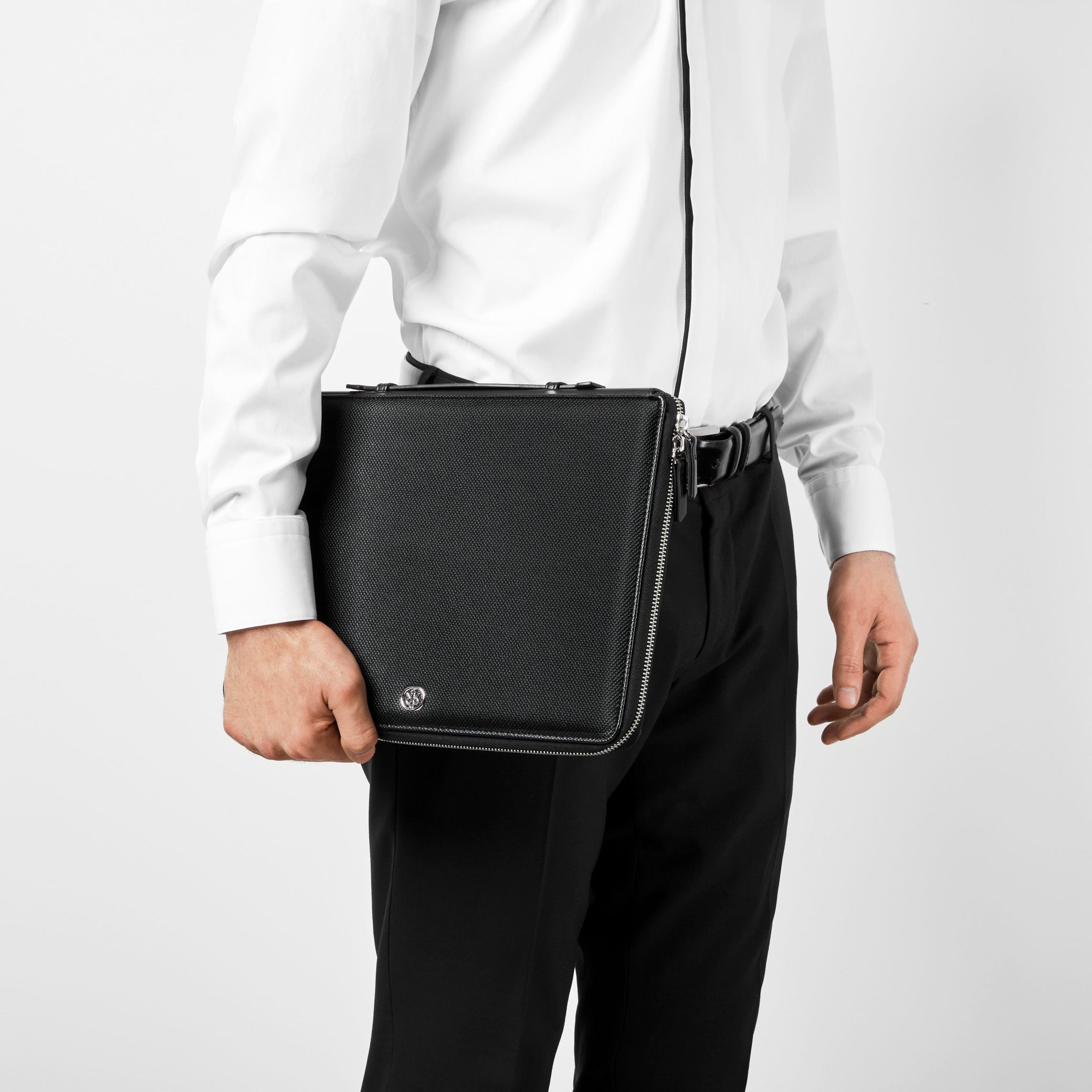 Conference folder zip A4 Regent Black
