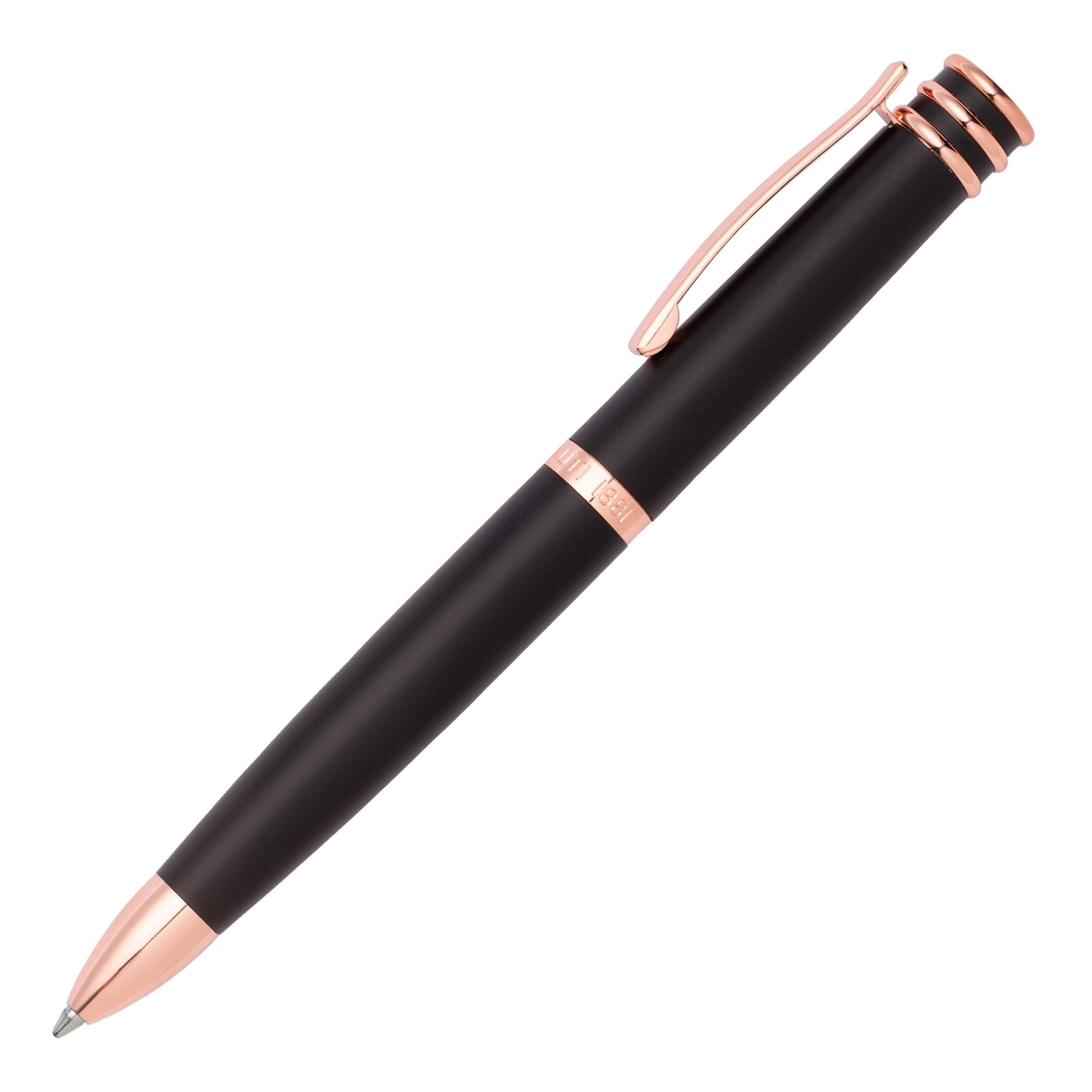Stylo bille Austin Noir/or rose