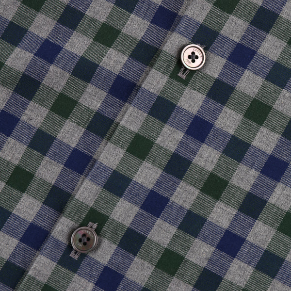 Long-sleeve Check-pattern Shirt
