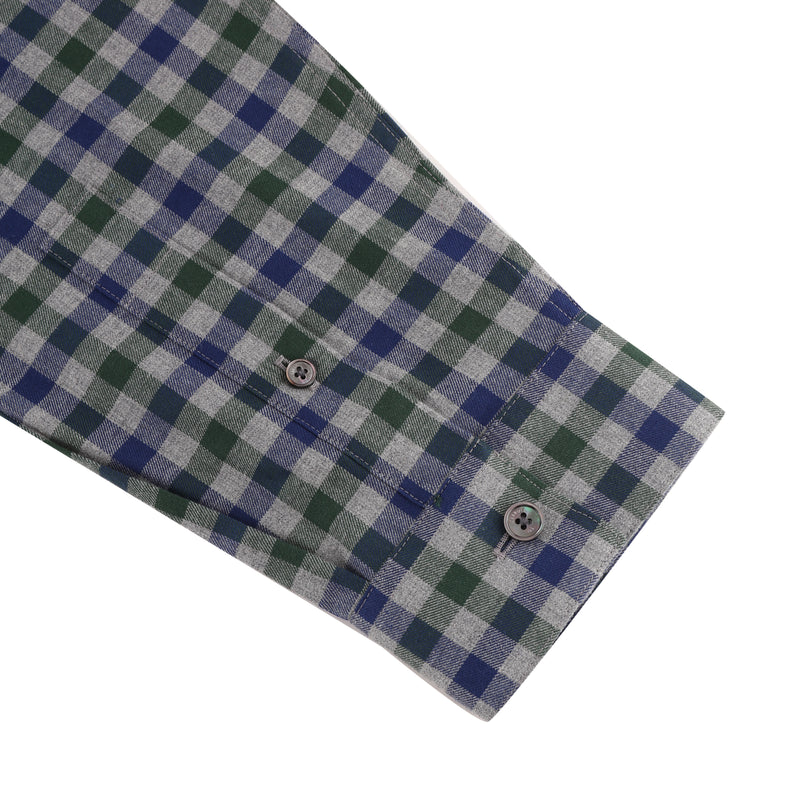 Long-sleeve Check-pattern Shirt