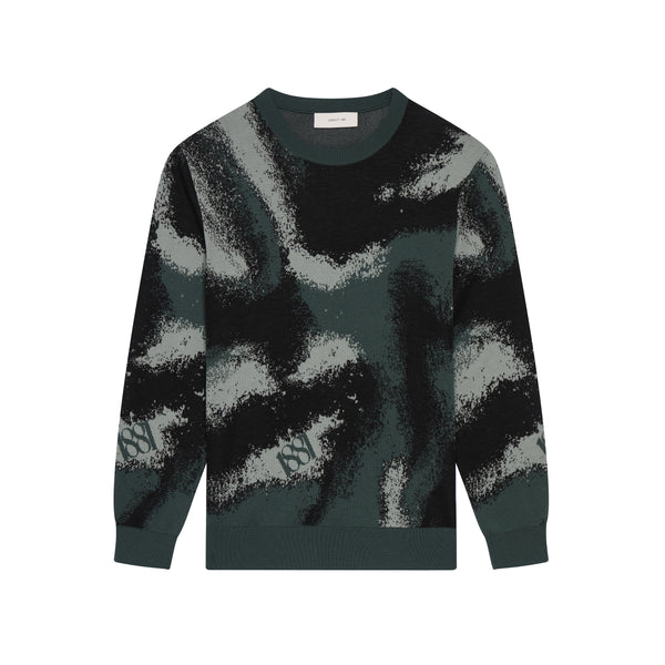 Patterned-jacquard Wool Jumper