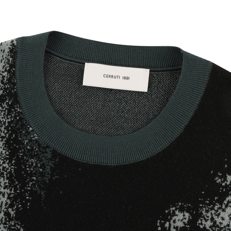 Patterned-jacquard Wool Jumper